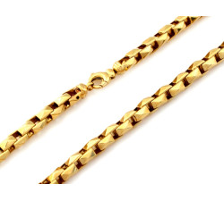 Złoty łańcuszek męski z próby 585/14k