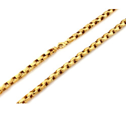 Złoty łańcuszek męski z próby 585/14k