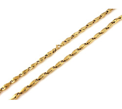 Elegancki naszyjnik 585 duże ogniwa elementowy na prezent