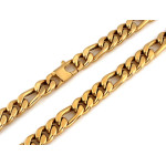 Łańcuch złoty 585 figaro męski błyszczący 14kt prezent idealny