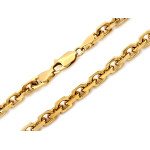 Złoty łańcuch męski 585 gruby ankier szeroki splot