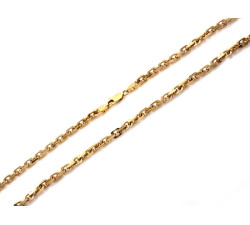 Złoty łańcuch męski 585 gruby ankier szeroki splot