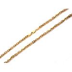 Złoty łańcuch męski 585 gruby ankier szeroki splot