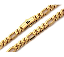 Złoty łańcuszek męski figaro 9mm