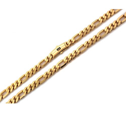 Złoty łańcuszek męski figaro 9mm