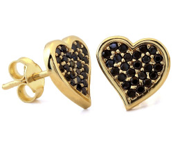 kolczyki złote bez cyrkonii