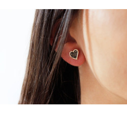 złote kolczyki sztyft