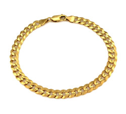 Bransoletka złota 375 męska gruba pancerka 6.6mm dla niego