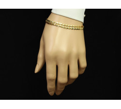 Bransoletka złota 375 męska gruba pancerka 6.6mm dla niego