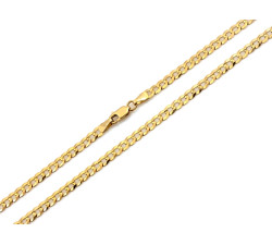 Złoty łańcuszek pancerka 375 klasyczny splot szerokość 3.4mm