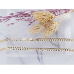 Złoty łańcuszek pancerka 375 klasyczny splot szerokość 3.4mm