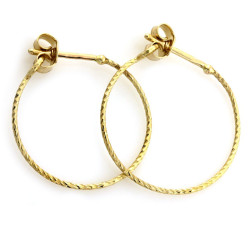 kolczyki złote bez cyrkonii