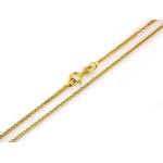 Elegancki złoty łańcuszek 585 z splotem lisi ogon o szerokości 1mm