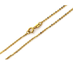 Złoty łańcuszek z splotem ankier, rozmiar 50