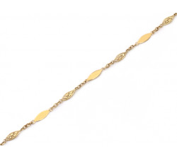 Złota bransoletka 375/9k, rozmiar 18, szerokość 5.3mm