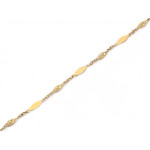 Złota bransoletka 375/9k, rozmiar 18, szerokość 5.3mm