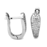 kolczyki srebro angielskie bez cyrkonii