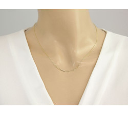 Złoty naszyjnik 333 z modnymi ogniwami ankier 8kt