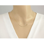 Złoty naszyjnik 333 z modnymi ogniwami ankier 8kt