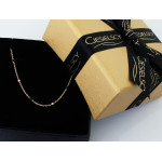 Złoty naszyjnik z regulacją, prosty i elegancki