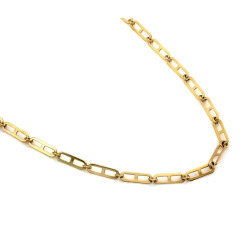 Stylowy naszyjnik ze złota 585 z dużymi ogniwami 14kt