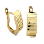 złote kolczyki na angielskie zapiecie