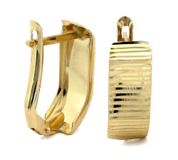 kolczyki złote bez cyrkonii