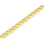 Złota bransoletka 585 pancerka modny splot 4.5mm na prezent