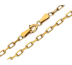 Złoty łańcuszek 2,6mm, pełny, żółte złoto