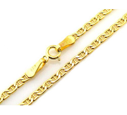 Łańcuszek złoty 585 splot Marina elegancki wzór Gucci 14kt