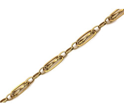 Złota bransoletka szeroka 8,5 mm