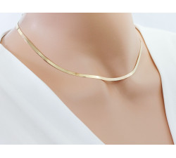 Złoty łańcuszek linka/żmijka 585 dla kobiet