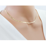 Złoty łańcuszek linka/żmijka 585 dla kobiet