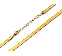 Złoty łańcuszek taśma żmijka snake