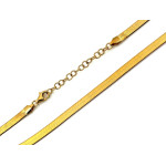 Złoty łańcuszek taśma żmijka snake