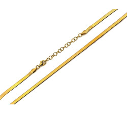 Złoty łańcuszek taśma żmijka snake