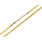 Złoty łańcuszek taśma żmijka snake