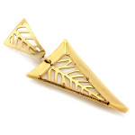 Przywieszka ze złota próby 585 trójkątna ażurowa na każdą okazje