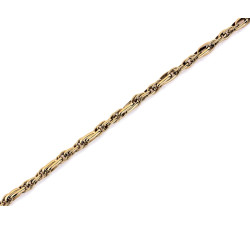 Bransoletka złota 585 przeplatane ogniwa na prezent dla niej