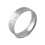 srebrny pierścionek gładki