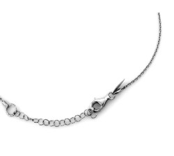 Naszyjnik srebrny 925 z pozłacaną przywieszką w kształcie koła na łańcuszku