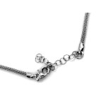 Naszyjnik ze srebra 925 z modnym wisiorem zdobionym z cyrkoniami