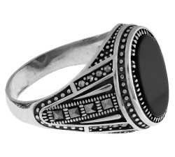 pierścionek srebro markazyt