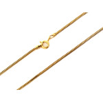 srebrny pozłacany łańcuszek