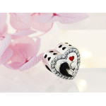 Srebrny wisiorek charms 925 zawieszka beads do bransoletki dla miłośników zwierząt