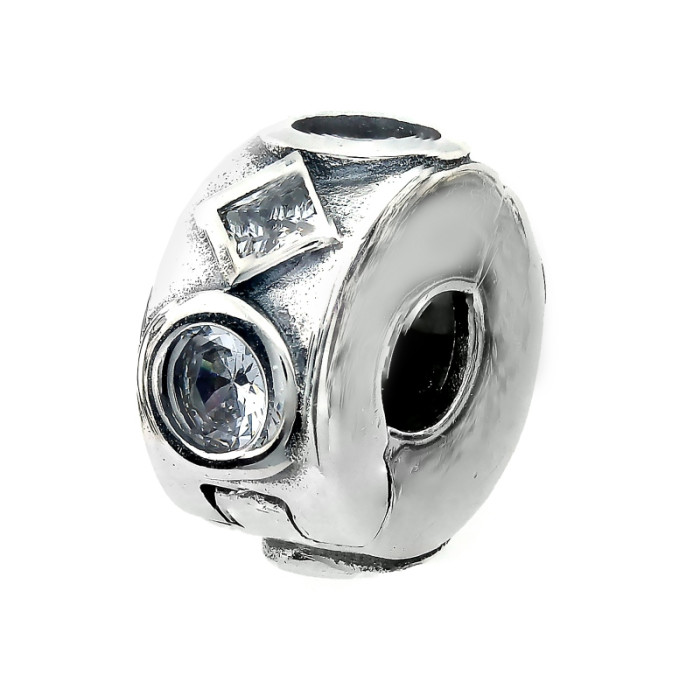 Charms ze srebra 925 do bransoletki z cyrkoniami