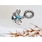 Zawieszka do bransoletki 925 charms beads motylem z kamieniem