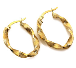 Złote kolczyki koła 375/9k