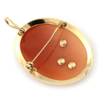 Broszko wisior złota Dama Kameliowa