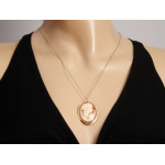 Broszko wisior złota Dama Kameliowa